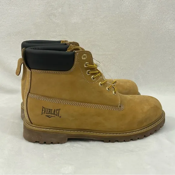 Everlast Tan Genuine Leather Construction Work Boots Shoes Style #3250 Men’s 12