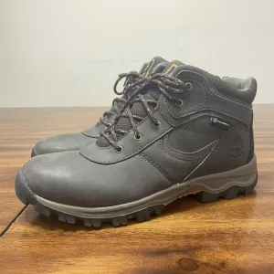 [Excellent] Boys/Mens 7 Timberland Mt. Maddsen WP Brown Leather Boots
