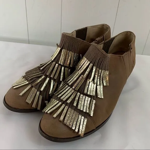 Eyelash Bootie Ankle Boots Klub Nico Metallic Fringe Zanita 9