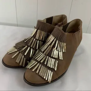 Eyelash Bootie Ankle Boots Klub Nico Metallic Fringe Zanita 9