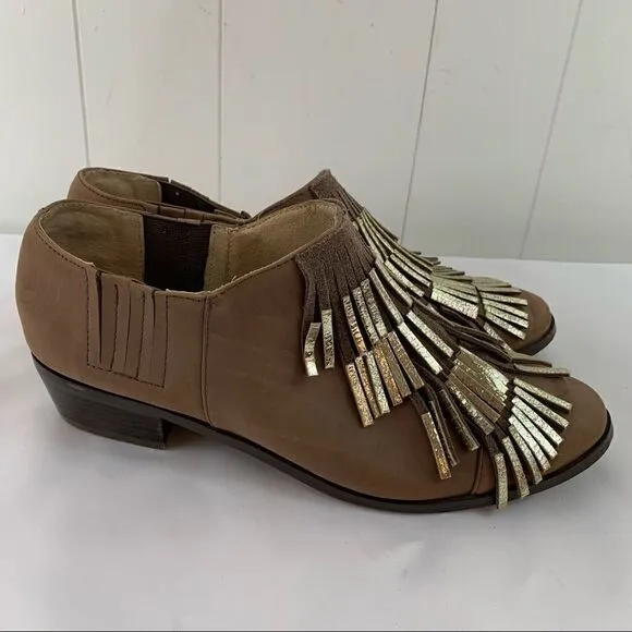 Eyelash Bootie Ankle Boots Klub Nico Metallic Fringe Zanita 9