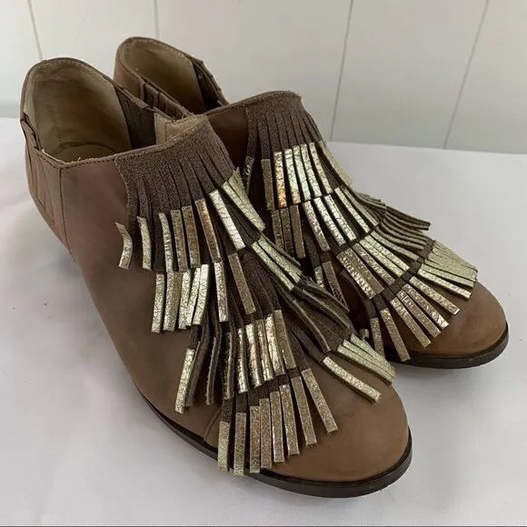 Eyelash Bootie Ankle Boots Klub Nico Metallic Fringe Zanita 9