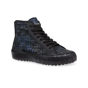 Fabric Jacquard FF Mens Force High Top Sneakers….