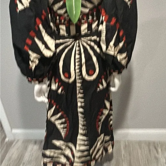 Farm Rio Coconut Grove V-neck Printed Maxi Dress XS