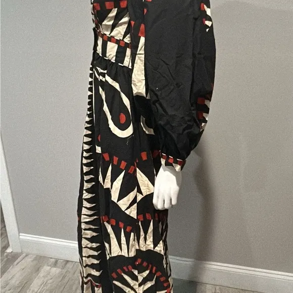 Farm Rio Coconut Grove V-neck Printed Maxi Dress XS