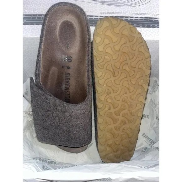 Fear of God x Birkenstock The Los Feliz Felt in Ash Melange 40 W 9 M 7 with Box
