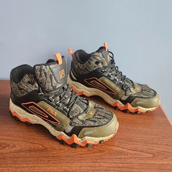 FILA Camouflage High-Top Sneakers Size 12