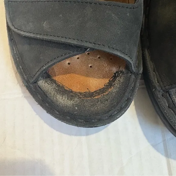 Finn Comfort Sylt Sandals Black Suede Size 7.5 or 8 Size UK 5 Leather Sole