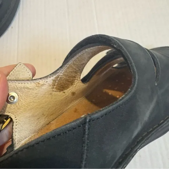Finn Comfort Sylt Sandals Black Suede Size 7.5 or 8 Size UK 5 Leather Sole