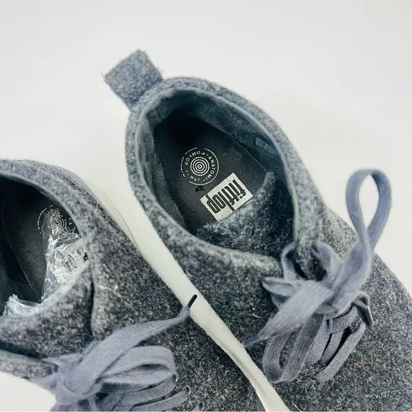 Fitflop Charcoal Stefanie Wool High Top Sneakers 9