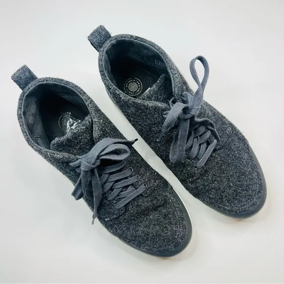 Fitflop Charcoal Stefanie Wool High Top Sneakers 9