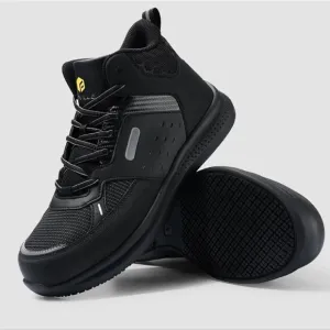 FitVille Men's High-top SteelCore Work Boots Size 12.5 EW