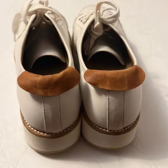 FLAMINGOS Leather Tatum White Platform Sneakers