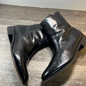 Florsheim Black Leather Ankle Boots men’s size 10.5 (b117)