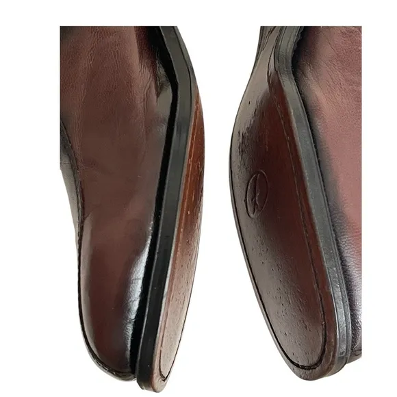 FLORSHEIM BROWN ESSEX MOC TOE LEATHER DRESS BOOTS SZ 7 D