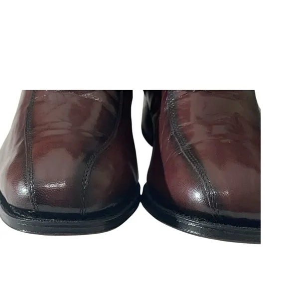 FLORSHEIM BROWN ESSEX MOC TOE LEATHER DRESS BOOTS SZ 7 D