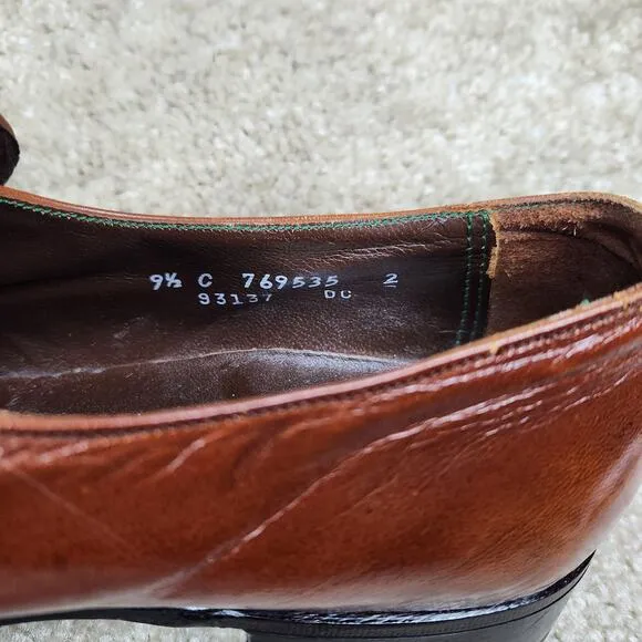 Florsheim Imperial Mens Leather Tasseled Loafers Shoes Size 9.5 C Brown Slip On