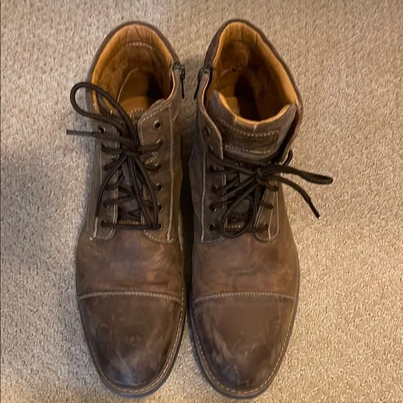 Florsheim Lodge Cap Toe Brown Leather Boots
