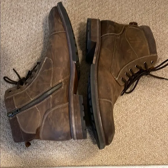 Florsheim Lodge Cap Toe Brown Leather Boots