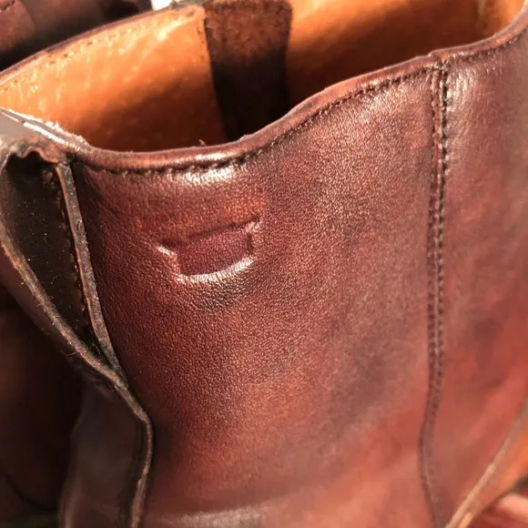 Florsheim Midtown Plain Toe Zipper Men's Brown Leather Boots Size 10EEE