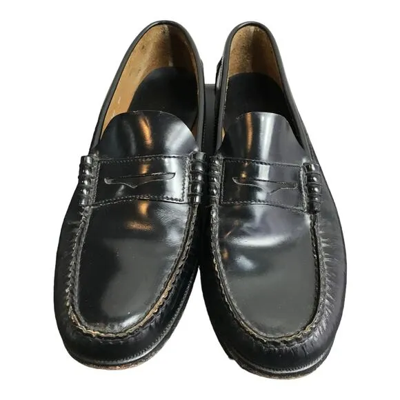 Florsheim Penny Loafer Mens Size 10.5 D Black Leather Shoes Slip-On Leather