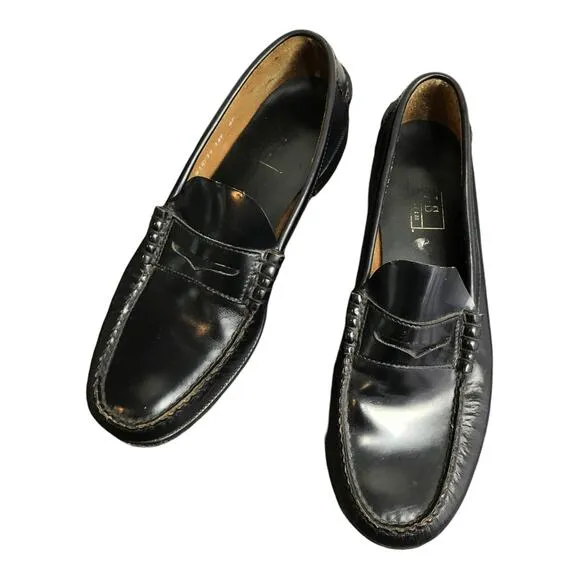 Florsheim Penny Loafer Mens Size 10.5 D Black Leather Shoes Slip-On Leather