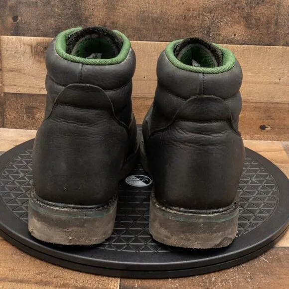 FLORSHEIM STEEL TOE MENS BOOTS BLACK LEATHER WORK WAREHOUSE LACE UP SIZE 15D
