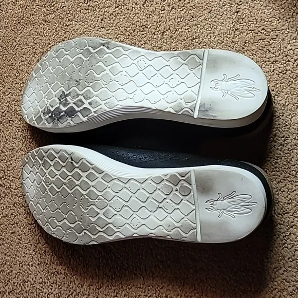 FLY London Perforated Leather Slide Sandals