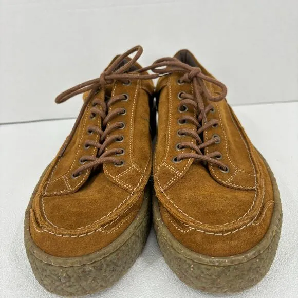 Fly London RONN519FLY Diesel Platform Sneakers Men's EU 44 Brown Suede Lace Up