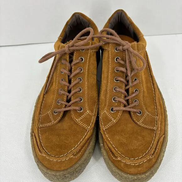 Fly London RONN519FLY Diesel Platform Sneakers Men's EU 44 Brown Suede Lace Up
