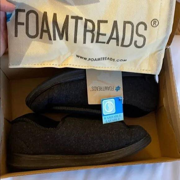FOAMTREADS WASHABLE HOUSE SHOES.  SIZE 6…