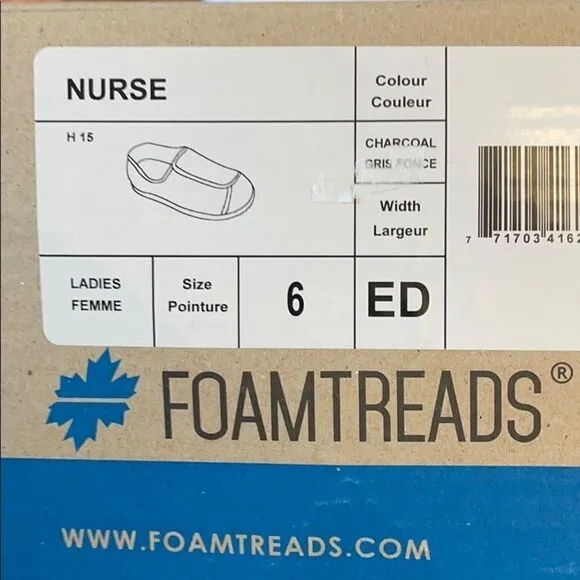 FOAMTREADS WASHABLE HOUSE SHOES.  SIZE 6…