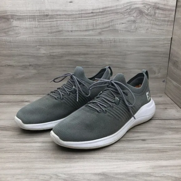 Footjoy Sneakers Mens 10 Flex Gray Mesh Slip On Lace Up Shoes