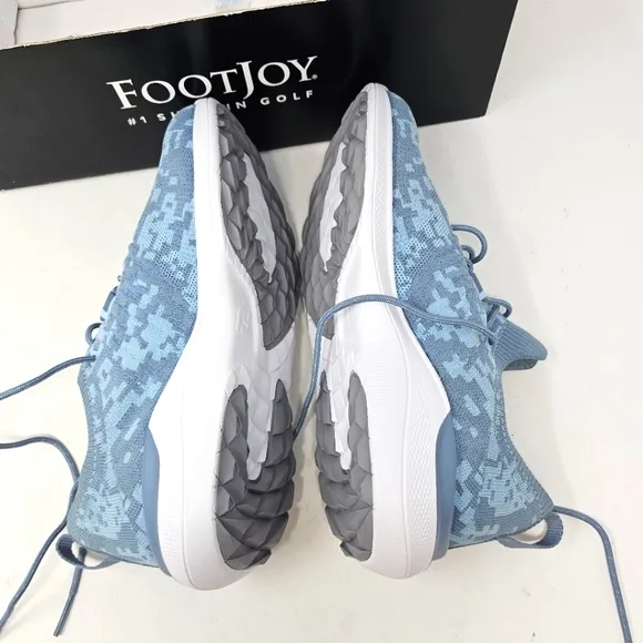 FootJoy Women's Flex‎ XP Golf Shoes Size 8.5 Medium Digital Camo Blue 95349 NIB.