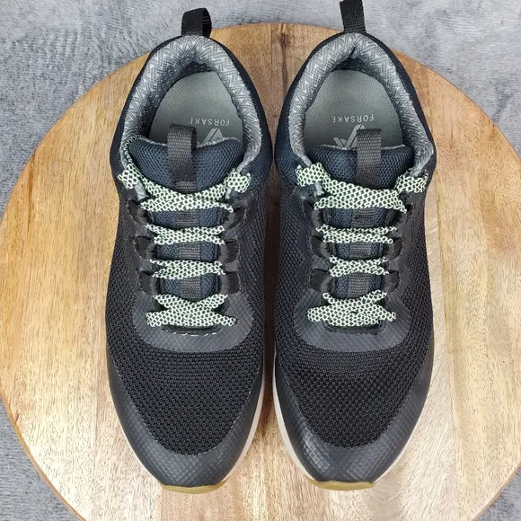 Forsake Maya Walking Hiking Shoes Women's 9.5 Black Knit Mesh Sneakers