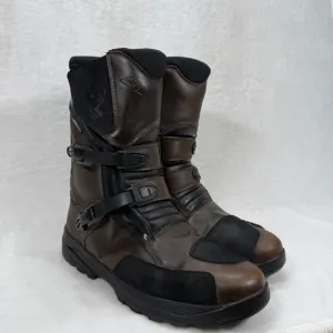 Fourmaster Trailblazer Waterproof Motorcycle Boots Leather Brown 12.5