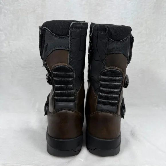 Fourmaster Trailblazer Waterproof Motorcycle Boots Leather Brown 12.5