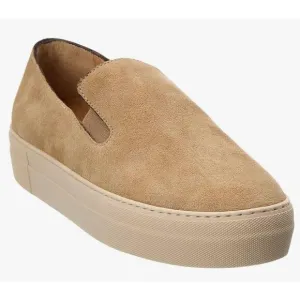 FRAME Denim Le Ren Suede Slip-On Sneaker in Brown NWOB Size 39 1/2 US 9 1/2
