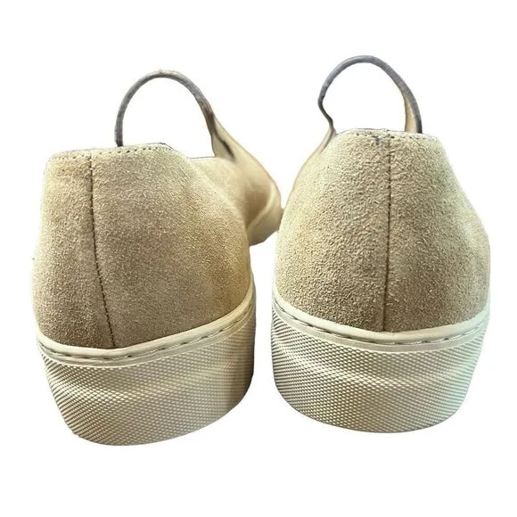 FRAME Denim Le Ren Suede Slip-On Sneaker in Brown NWOB Size 39 1/2 US 9 1/2