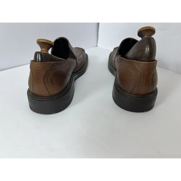 FRANCO FORTINI Lance Mens Brown  Leather Slip On Loafers Dress Shoes 13 M Casual