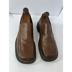 FRANCO FORTINI Lance Mens Brown  Leather Slip On Loafers Dress Shoes 13 M Casual