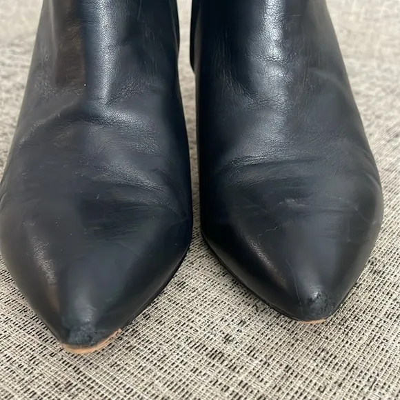 Franco Sarto Keilah Black Ankle Booties Boots Size 8.5
