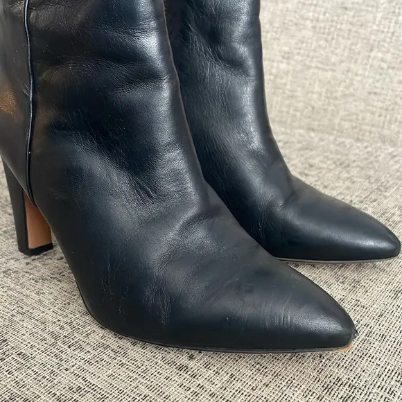 Franco Sarto Keilah Black Ankle Booties Boots Size 8.5
