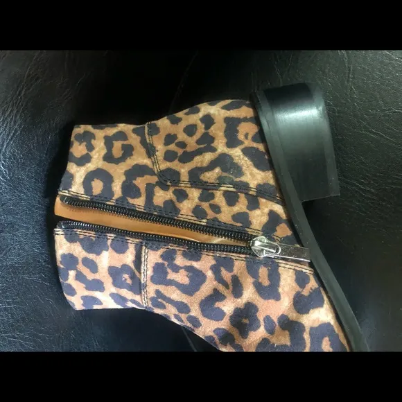 Franco Sarto Leopard Print Boots