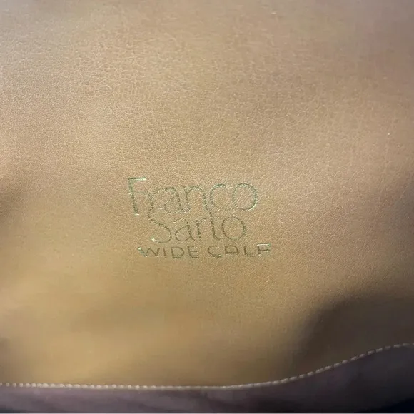 Franco Sarto Womens Haleen Leather Knee-High Boots Brown Size 6.5 Wide Calf