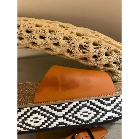 Free People Caravelle Cork Footbed Sandals Size 39 US 9 new