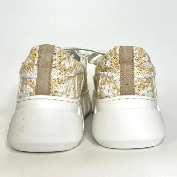 Free People Catch Me if You Can crocheted sneakers. Women's 39