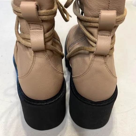 FREE PEOPLE | Tori Padded Moto Boots in Camel Brown