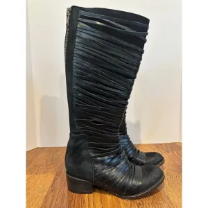 Freebird by Steven Logan Leather Knee High Boots Black Size 6 – Boho Chic