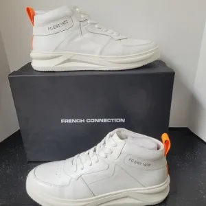 French Connection Chrisley Leather High-Top Sneakers